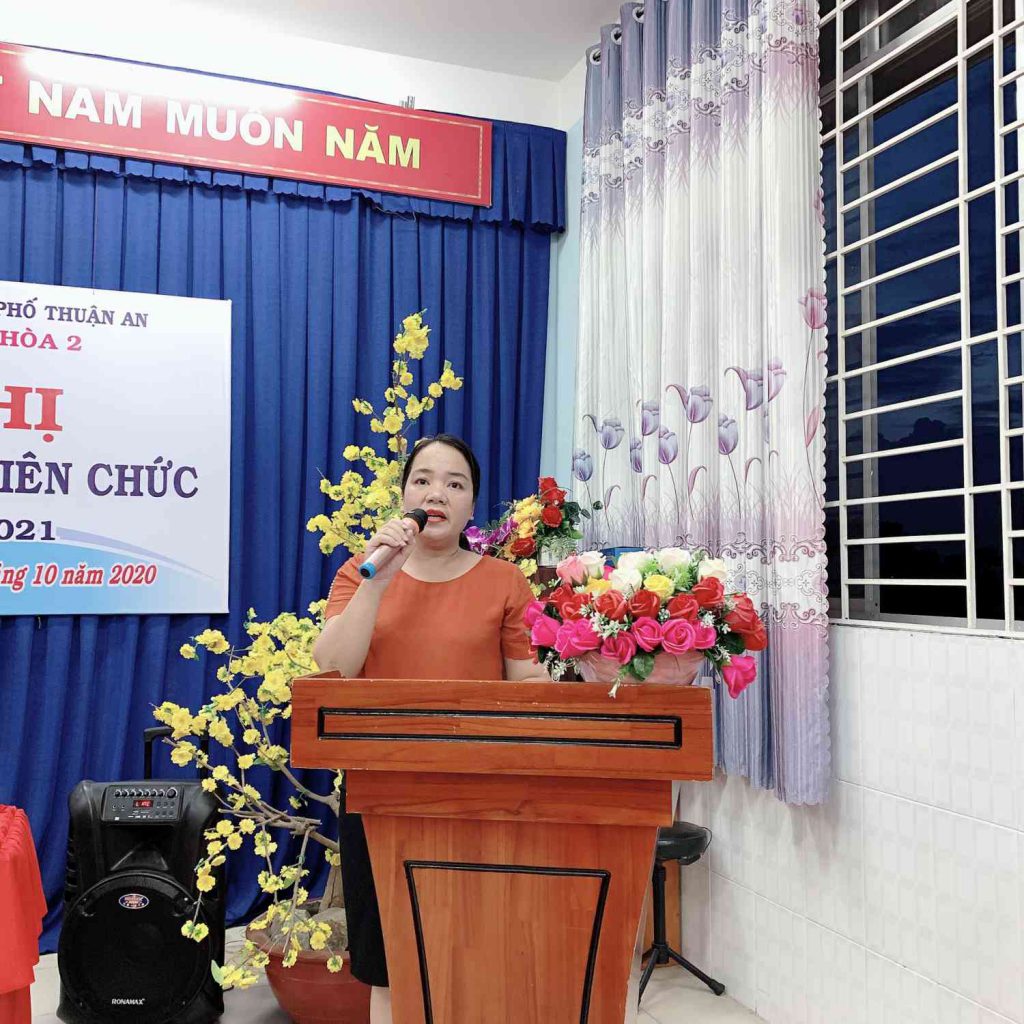 Bà Lê Thị Bích Nguyệt - Chủ tịch công đoàn cơ sở