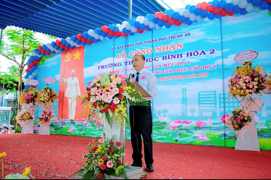 Ông Thái Văn Trung - Phó trưởng phòng GDĐT TP Thuận An