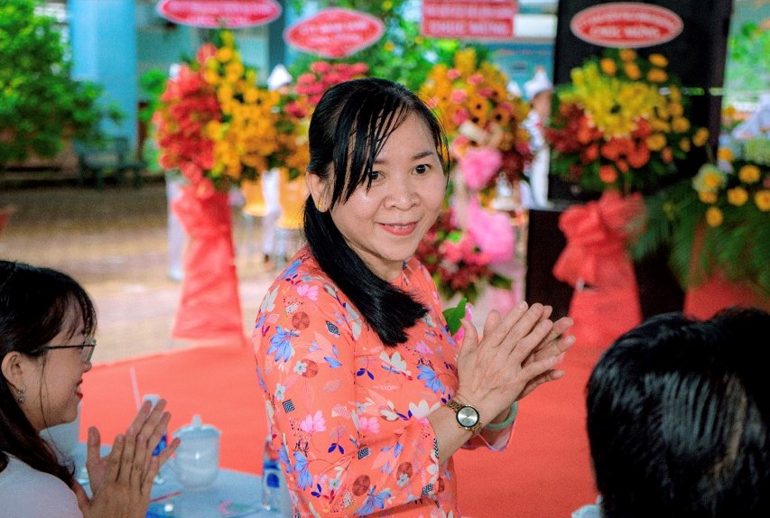 Bà Nguyễn Ngọc Phượng - Chủ tịch MTTQ VN - TP Thuận An